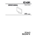Sony KE-42M1 Service Manual