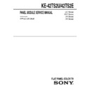 Sony KE-42TS2E, KE-42TS2U Service Manual