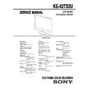 Sony KE-42TS2U Service Manual