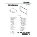 Sony KE-50MR1 Service Manual