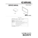 Sony KE-MR50M2 Service Manual