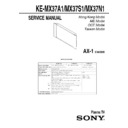 Sony KE-MX37A1, KE-MX37N1, KE-MX37S1 Service Manual