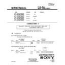 Sony KF-50XBR800, KF-60XBR800 (serv.man2) Service Manual
