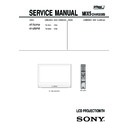 Sony KF-E42A10, KF-E50A10 Service Manual