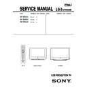 Sony KF-WE42A1, KF-WE50A1, KF-WS60A1 Service Manual