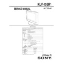 Sony KLV-15SR1 Service Manual