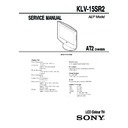 Sony KLV-15SR2 (serv.man2) Service Manual