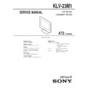 klv-23m1 service manual