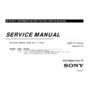 Sony KLV-32NX500, KLV-40NX500 Service Manual