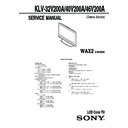 Sony KLV-32V200A, KLV-40V200A, KLV-46V200A Service Manual