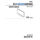 Sony KLV-46X350A, KLV-52X350A Service Manual
