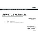 Sony KLV-60EX640 Service Manual