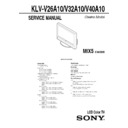 Sony KLV-V26A10, KLV-V32A10, KLV-V40A10 (serv.man5) Service Manual