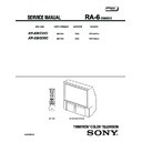 Sony KP-43HT20C, KP-53HS30C Service Manual