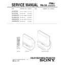 Sony KP-43T75C, KP-53SV75C, KP-61SV75C Service Manual