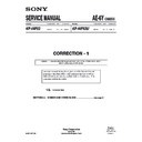 Sony KP-44PX3, KP-44PX3U (serv.man4) Service Manual