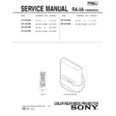Sony KP-48V85, KP-53V85, KP-61V85 Service Manual