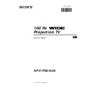 Sony KP-51PS2 Service Manual