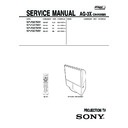 Sony KP-FS57M31, KP-FS57M61, KP-FS57M90, KP-FS57M91 Service Manual