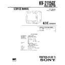 Sony KV-2115GE (serv.man2) Service Manual