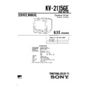 Sony KV-2115GE Service Manual