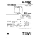 Sony KV-2167MT Service Manual