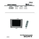 Sony KV-21FA210 Service Manual