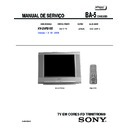 Sony KV-21FS105 Service Manual