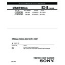 Sony KV-21FW150 Service Manual