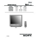 Sony KV-24FS100 Service Manual