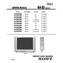 Sony KV-27FS100 Service Manual
