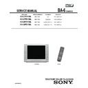 Sony KV-27FS100L Service Manual