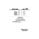 Sony KV-27FS12 Service Manual