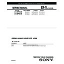 Sony KV-29FS140 Service Manual