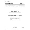 Sony KV-29FX64B (serv.man2) Service Manual
