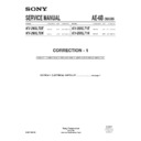 Sony KV-29XL70E (serv.man2) Service Manual
