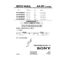 Sony KV-32XBR200 (serv.man2) Service Manual