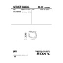 Sony KV-34XBR48K Service Manual