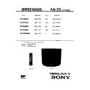 Sony KV-35S26 Service Manual