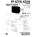kv-a2111a service manual