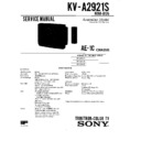 Sony KV-A2921S Service Manual