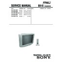 Sony KV-AW21M50 Service Manual