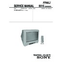 Sony KV-BM142M70 (serv.man2) Service Manual