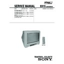 Sony KV-BM14M70 Service Manual