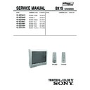 Sony KV-BZ21M10 Service Manual