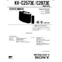 Sony KV-C2573E Service Manual