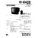 Sony KV-D3432U Service Manual