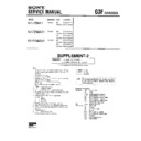 Sony KV-F25MF1 Service Manual