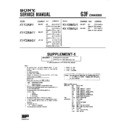 Sony KV-F29MF1 (serv.man2) Service Manual