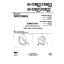 Sony KV-F29MZ1 (serv.man6) Service Manual
